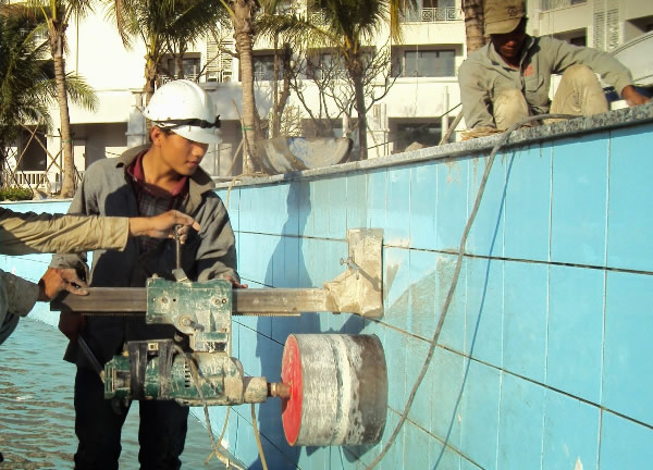 Đơn vị Khoan cắt bê tông khoan rút lõi tại Vinh Nghệ An